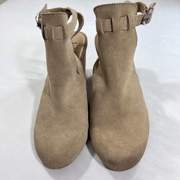 Latigo Simon‎ Leather Suede Closed-Toe Slingback sandal Booties Brown Size 8.5 M - Picture 9 of 12